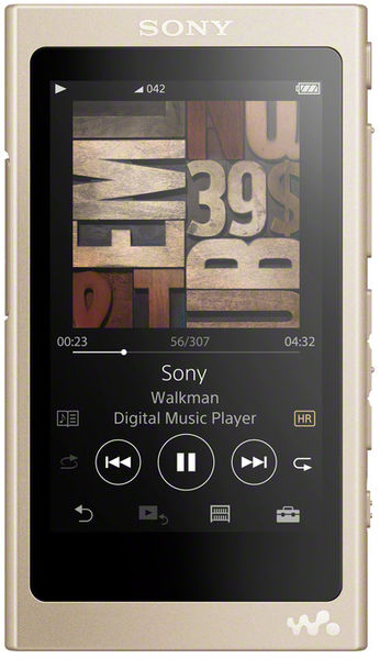 Baladeurs audiophiles Sony NW-A45 Champagne