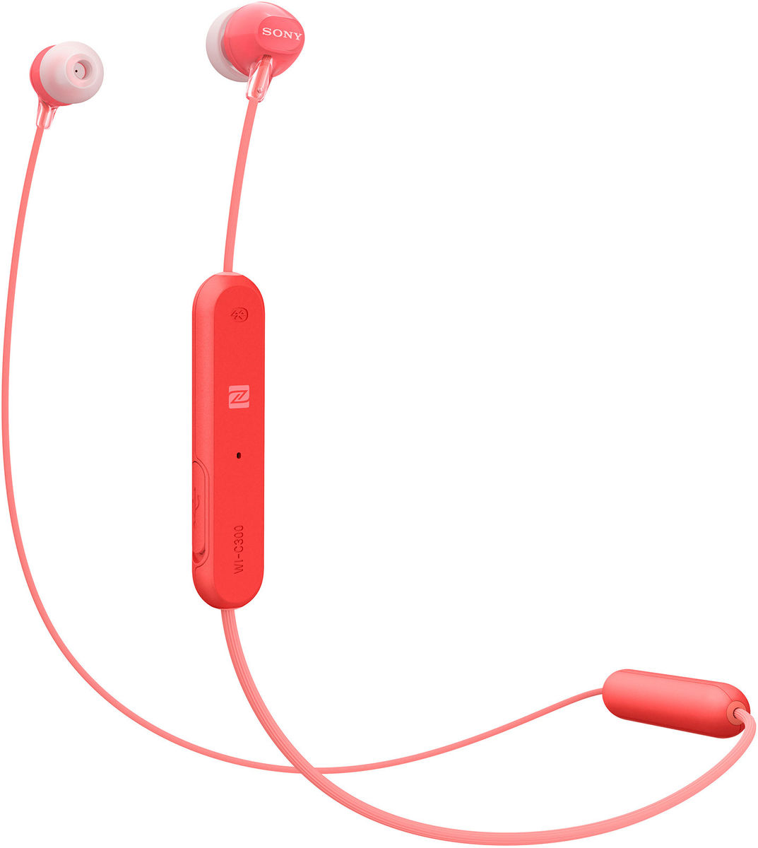 Écouteurs Bluetooth Sony WI-C300 Rouge