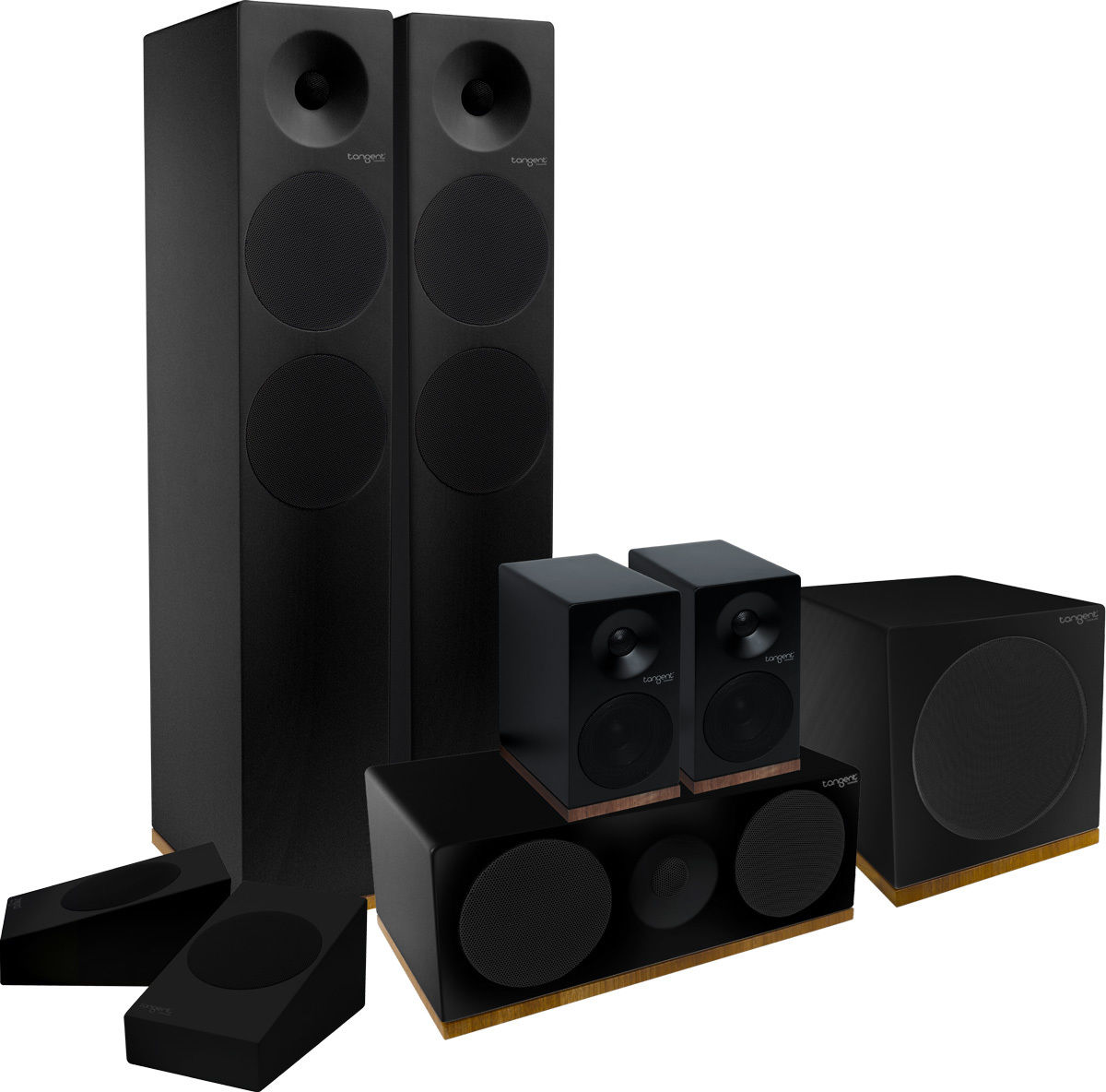 Packs d'enceintes grand spectacle Tangent Spectrum X6 HC Atmos 5.1.2 Noir