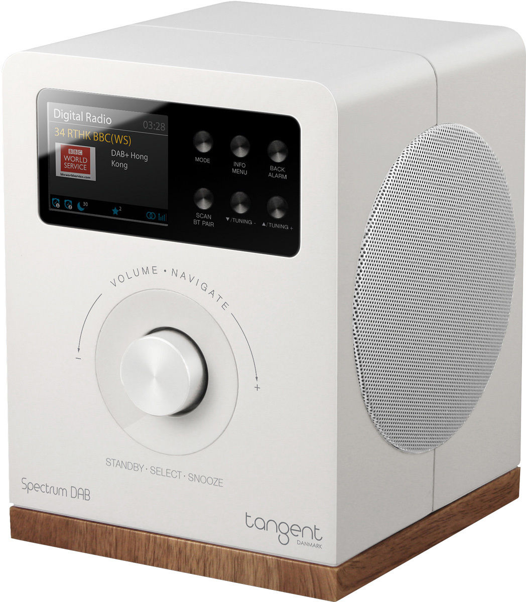 Radio-réveil Tangent Spectrum BT/DAB Blanc