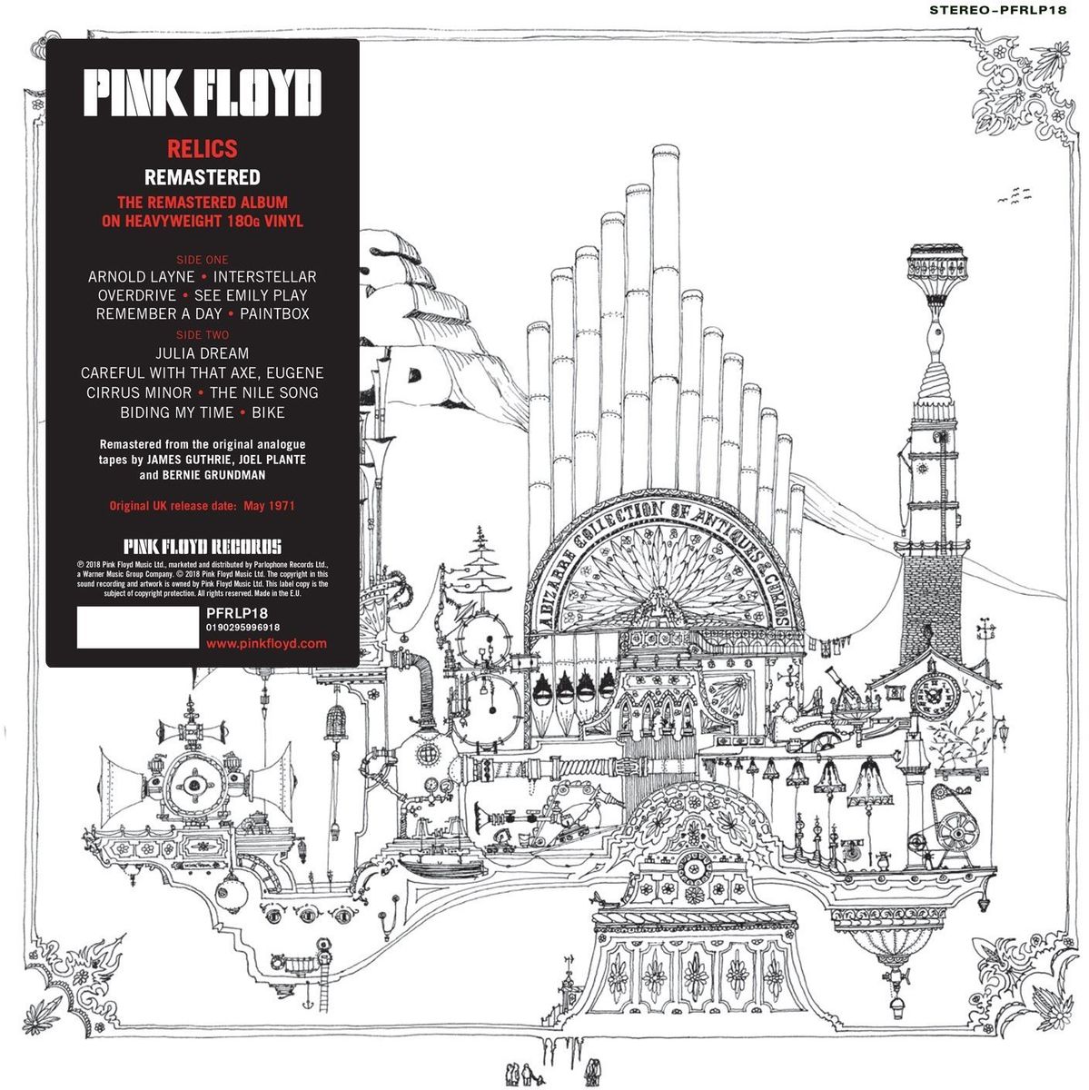 Disques vinyle Rock Pop Warner Music Pink Floyd - Relics - Remaster 2018