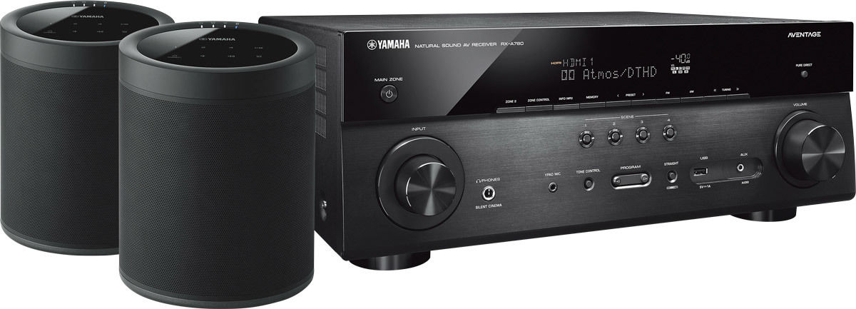 Amplis home-cinéma Yamaha MusicCast RX-A780 Noir + paire de MusicCast 20 Noir