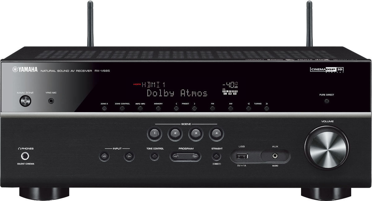 Amplis home-cinéma Yamaha MusicCast RX-V685 Noir