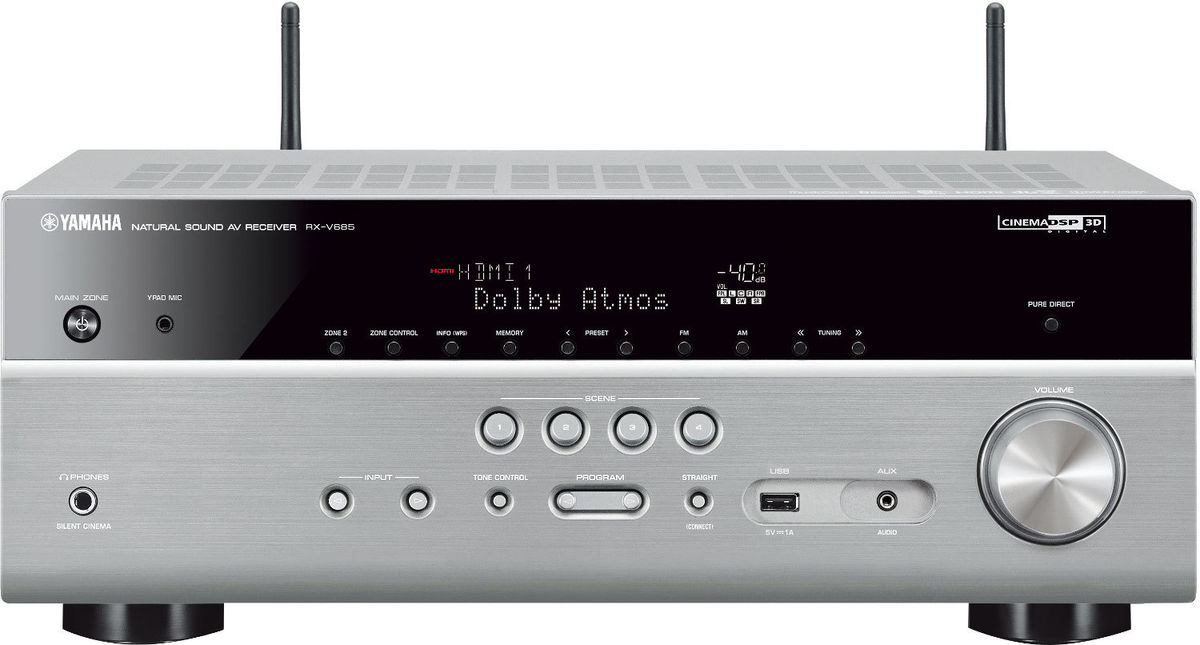 Amplis home-cinéma Yamaha MusicCast RX-V685 Titane