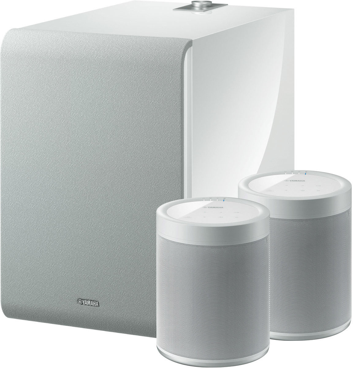 Systèmes hi-fi multiroom Yamaha MusicCast 20 (la paire) + SUB 100 Blanc