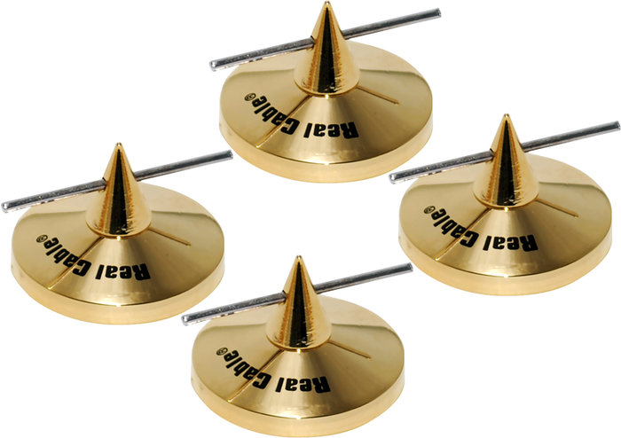 Accessoires enceintes Real Cable C880A Gold (lot de 4)