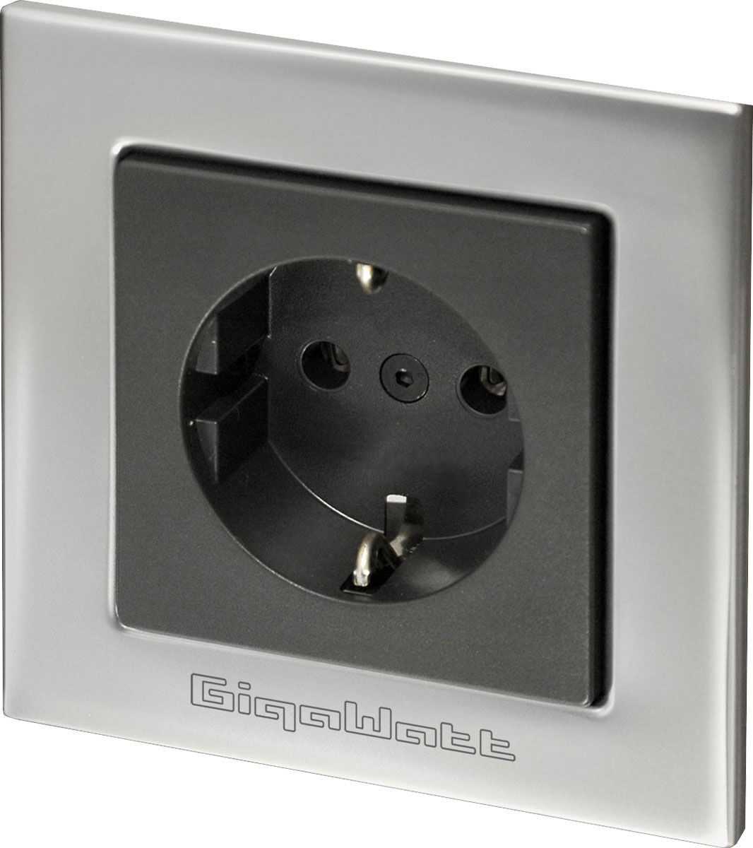 Prises murales GigaWatt G-044 Schuko Silver