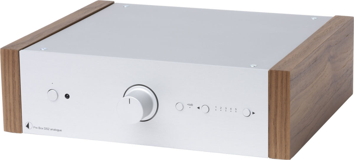 Préamplis hi-fi Pro-Ject Pre Box DS2 Analogue Silver et Noyer