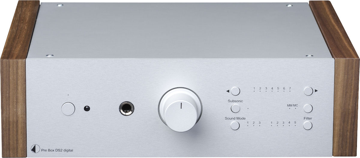 Préamplis hi-fi Pro-Ject Pre Box DS2 Digital Silver et Noyer
