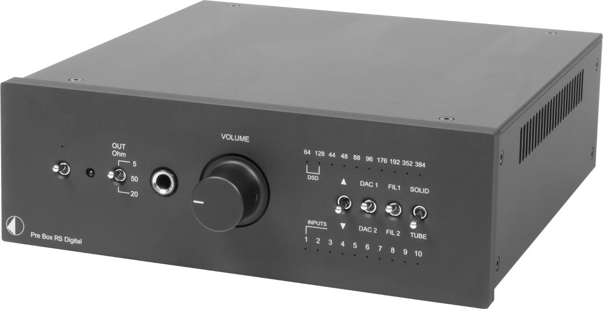 Préamplis hi-fi Pro-Ject Pre Box RS Digital Noir