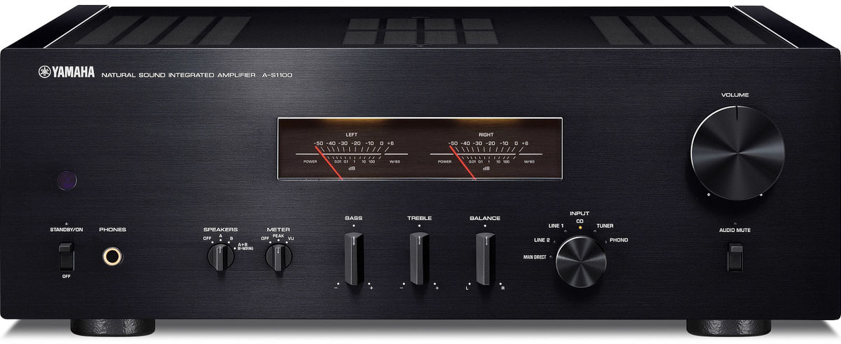 Amplis hi-fi stéréo Yamaha A-S1100 Noir flancs noir laqué