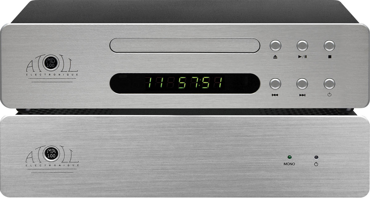 Amplis hi-fi stéréo Atoll MA100 + MD100 Aluminium