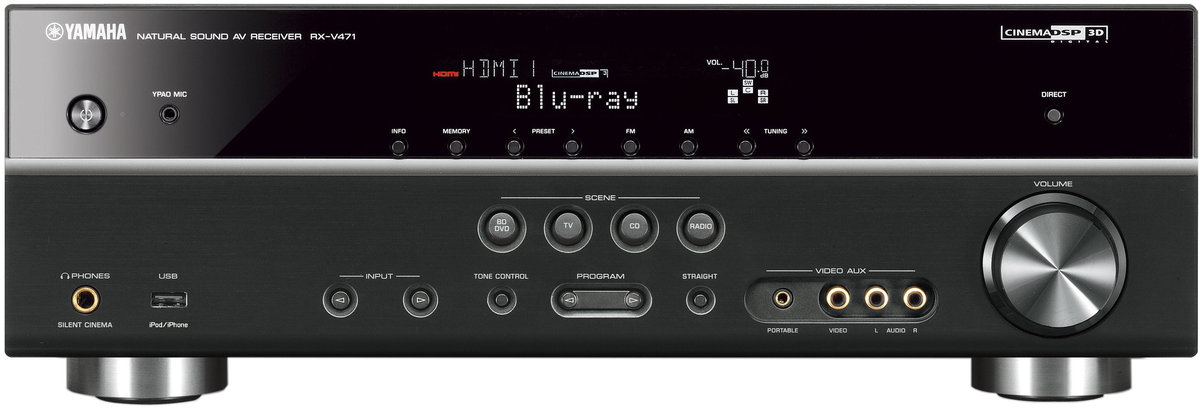 中古 YAMAHA ヤマハ RX-V471(B) AVレシーバー AVアンプ ブラック