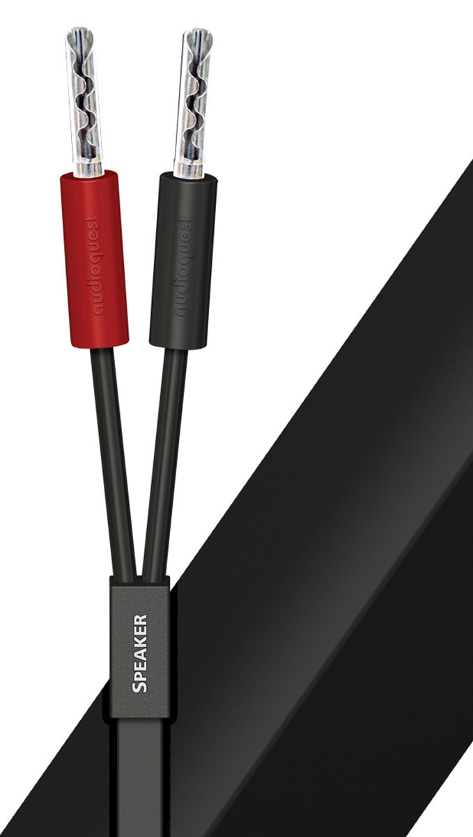 Câbles d'enceintes montés Audioquest Q2 Bananes (2 x 3 m)