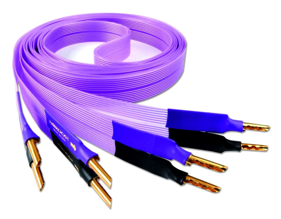 Câbles d'enceintes montés Nordost Purple Flare Bananes (4 m)