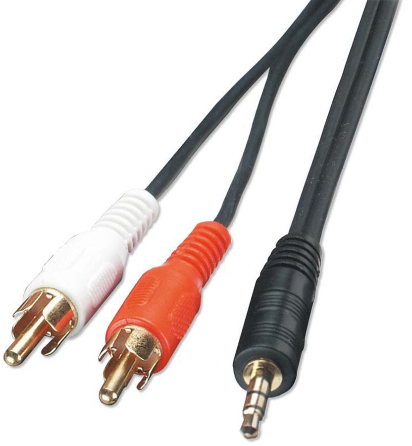 Câbles jack/mini-jack SVD Pro Mini-Jack 3,5 mm vers 2 RCA mâles (2,5 m)