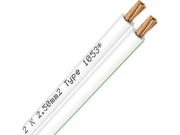 Câbles d'enceintes Oehlbach Speaker Wire 2 x 4 mm (5 m) blanc