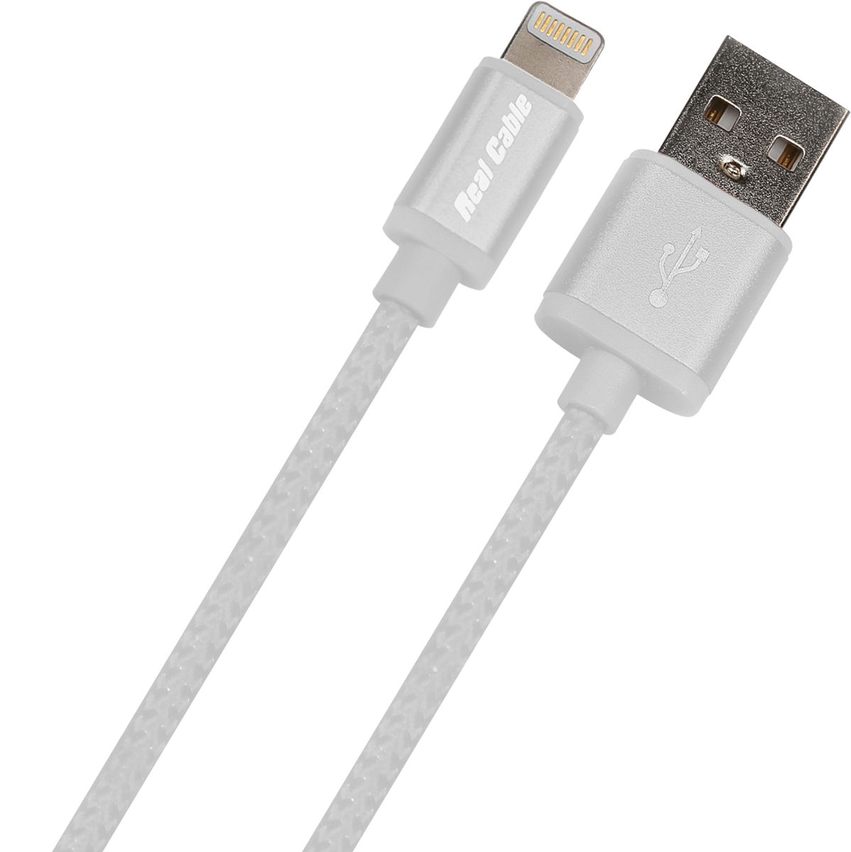 Câbles USB Real Cable iPlug Light Blanc (1 m)