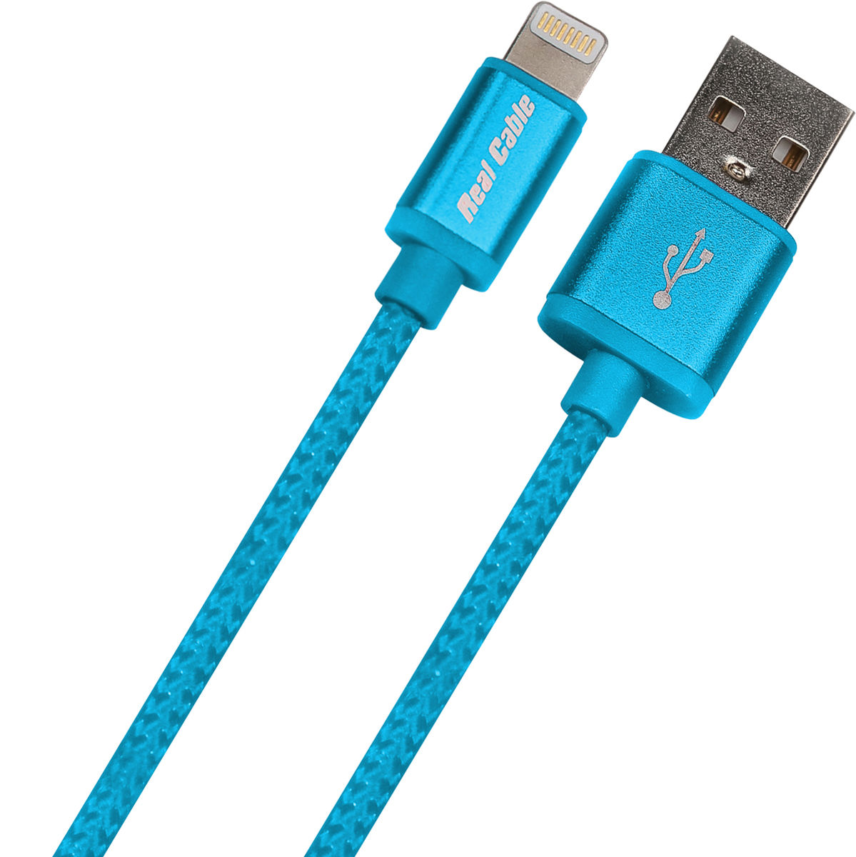 Câbles USB Real Cable iPlug Light Bleu (1 m)