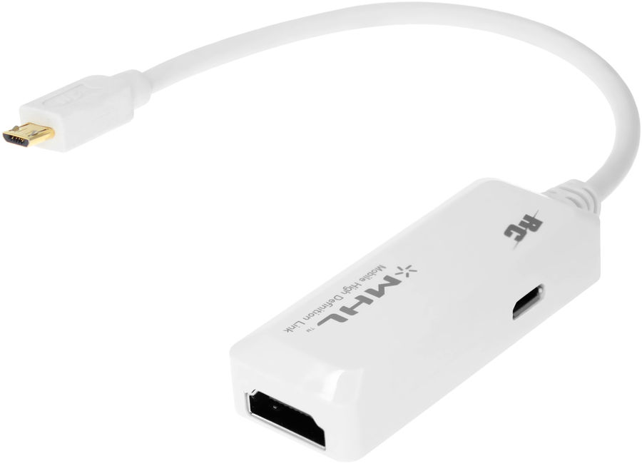 Adaptateurs vidéo Real Cable iPLug MHL Blanc