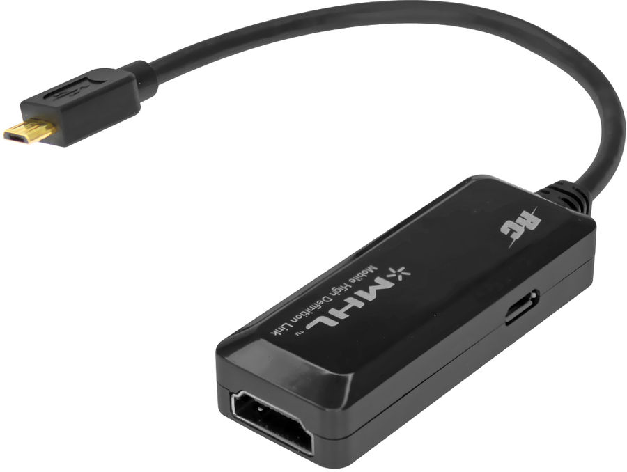 Adaptateurs vidéo Real Cable iPlug MHL Noir