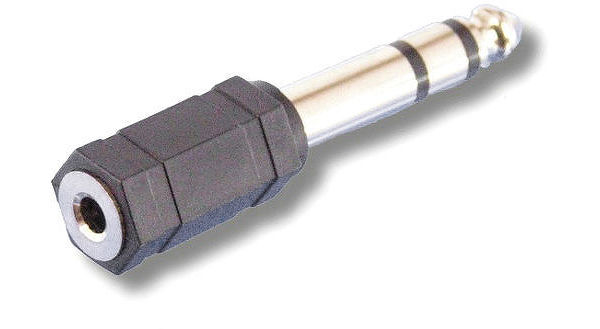 Adaptateurs audio SVD Pro Jack 6,35 stéréo male / Jack 3,5 stéréo femelle