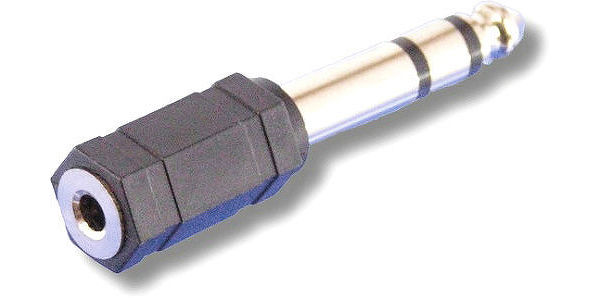 Adaptateurs audio SVD Pro Jack 6,35 stéréo mâle / jack 3,5 mono femelle