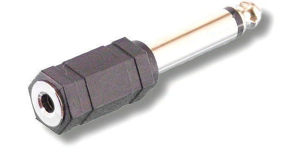 Adaptateurs audio SVD Pro Jack 6,35 mono mâle / jack 3,5 mono femelle