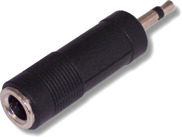 Adaptateurs audio SVD Pro Jack 3,5 mono mâle / Jack 6,35 stéréo femelle