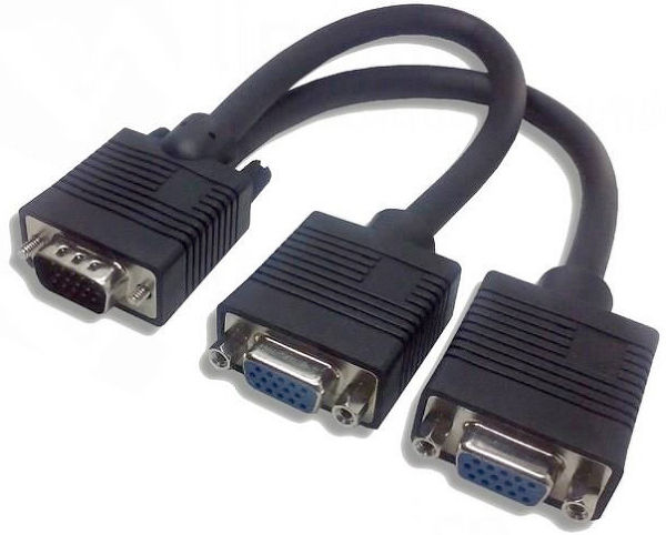 Adaptateurs vidéo SVD Pro HD15 mâle / 2 x HD15 femelle
