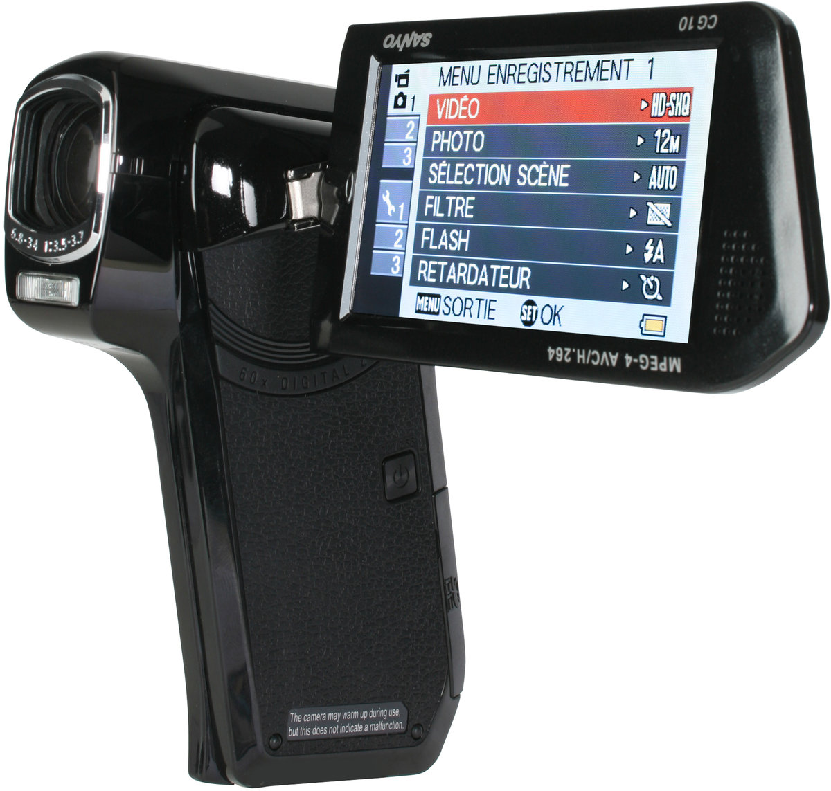 Sanyo CG10 Noir - Caméscopes sur Son-Vidéo.com