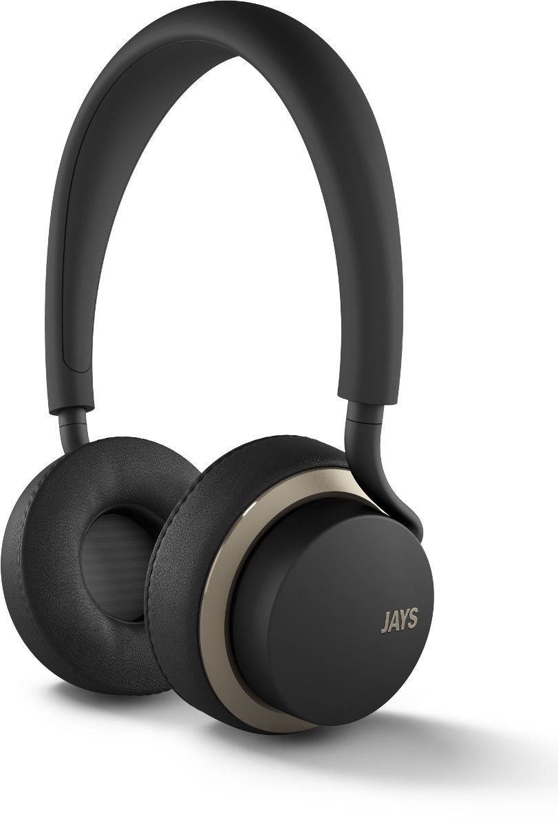 Casques Bluetooth JAYS u-Jays Wireless Noir/Gold