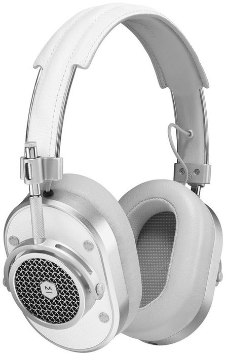 Casques hi-fi Master & Dynamic MH40 cuir Blanc et métal Silver