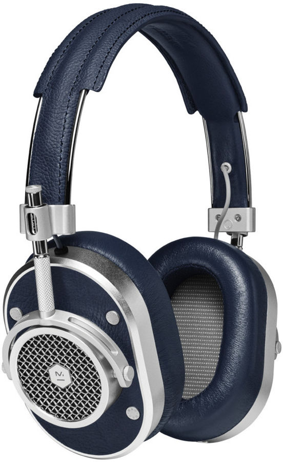 Casques hi-fi Master & Dynamic MH40 cuir Bleu marine et métal Silver