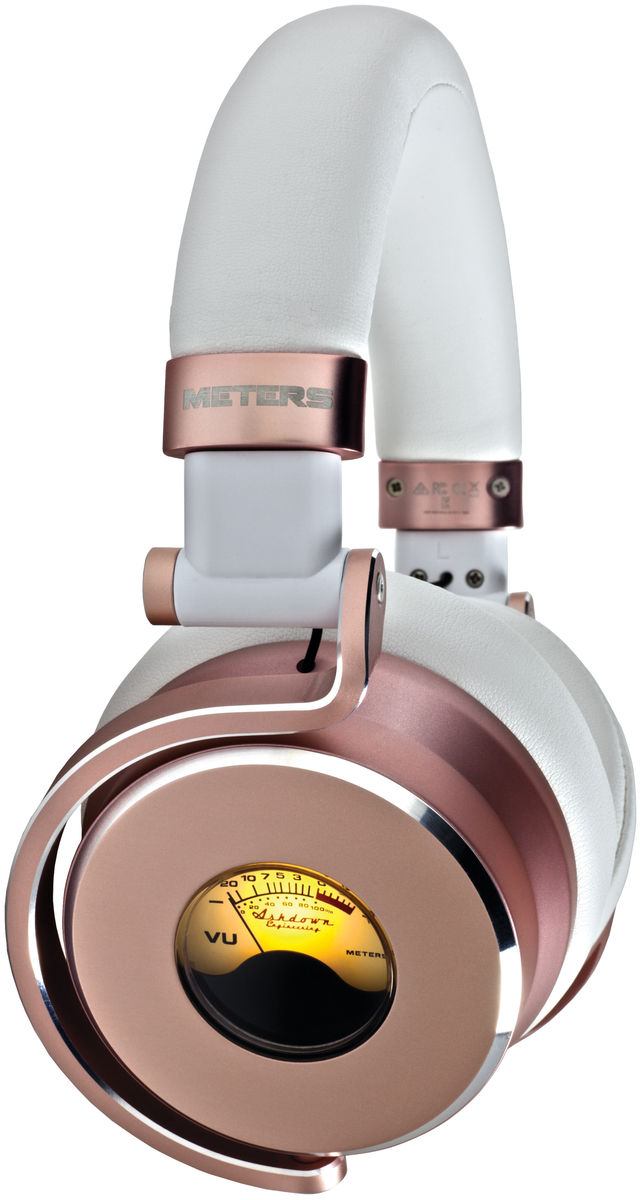Casques hi-fi Meters Music OV-1 Blanc et Or rose