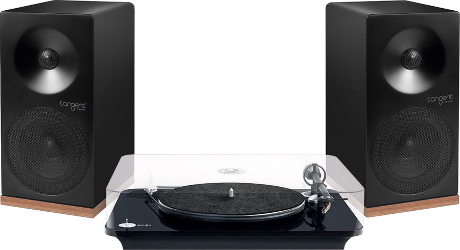 Chaînes vinyle Tangent Omega 100 RIAA BT Noir laqué + Spectrum X5 BT Phono Noir satiné