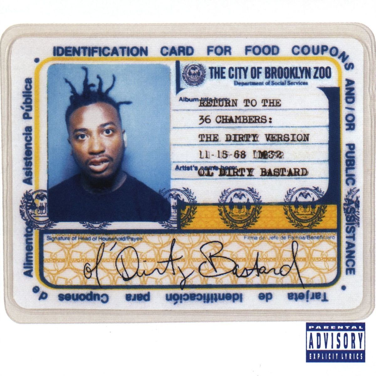Disques vinyle Hip-Hop Music On Vinyl Ol' Dirty Bastard Return to the 36 Chambers (Dirty Version)