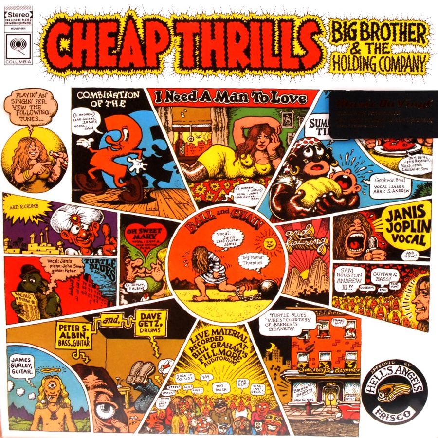 Disques vinyle Rock Pop Music On Vinyl Big Brother And The Holding Company Cheap Thrills