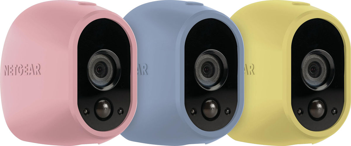 Caméras de surveillance Arlo VMA1200 (bleu, rose et jaune)