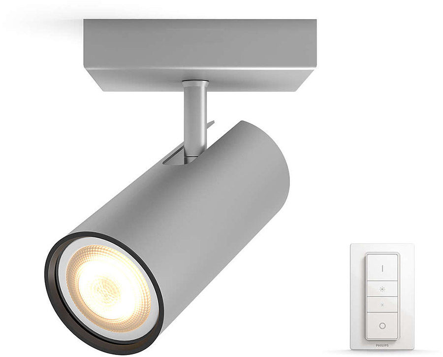 Éclairage connecté Philips Hue Buratto 1 Spot Silver