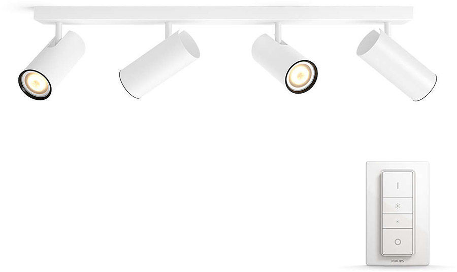 Éclairage connecté Philips Hue Buratto 4 Spots Blanc