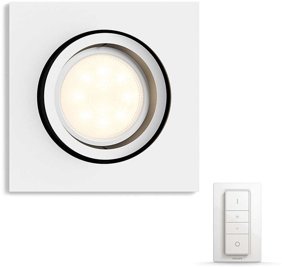 Éclairage connecté Philips Hue Milliskin Carré Blanc
