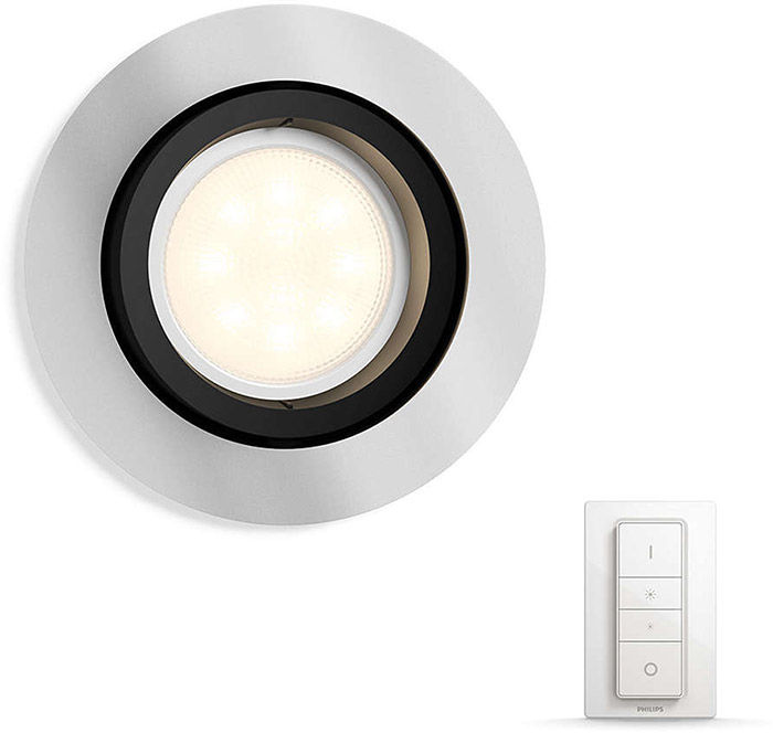 Éclairage connecté Philips Hue Milliskin Rond Chrome