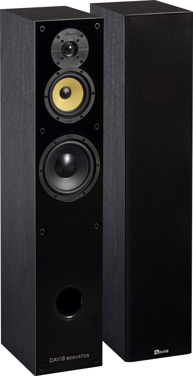 Enceintes colonne Davis Acoustics Balthus 50 frêne noir