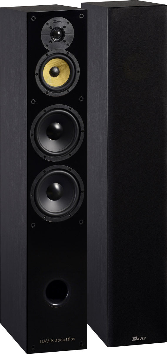 Enceintes colonne Davis Acoustics Balthus 70 frêne noir