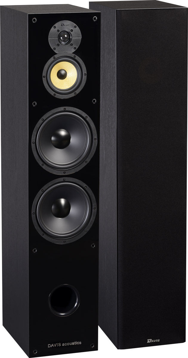 Enceintes colonne Davis Acoustics Balthus 90 frêne noir