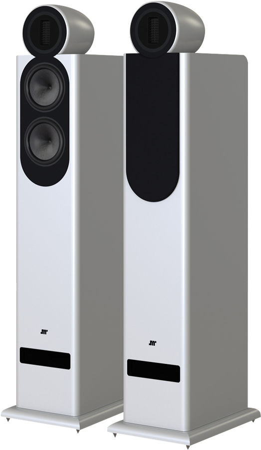 Enceintes colonne Jean-Marie Reynaud Abscisse Jubilé Blanc perle