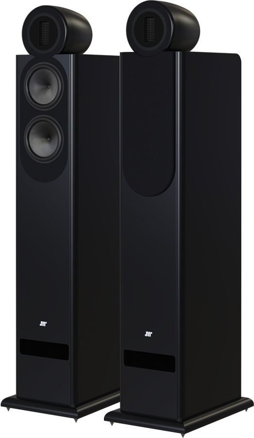 Enceintes colonne Jean-Marie Reynaud Abscisse Jubilé Noir satiné