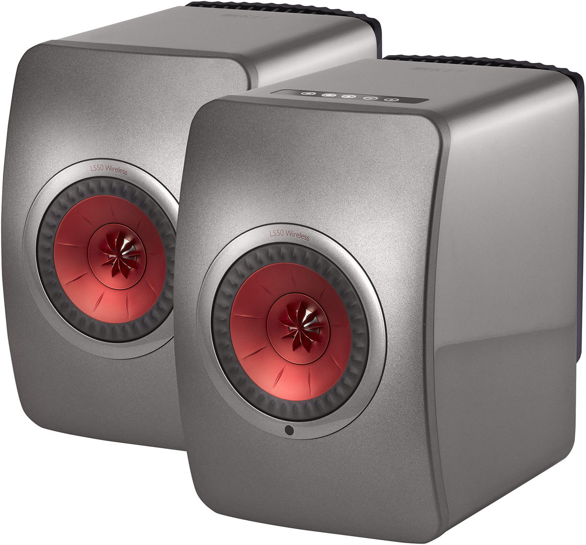 Enceintes connectées hi-fi KEF LS50 Wireless Titane