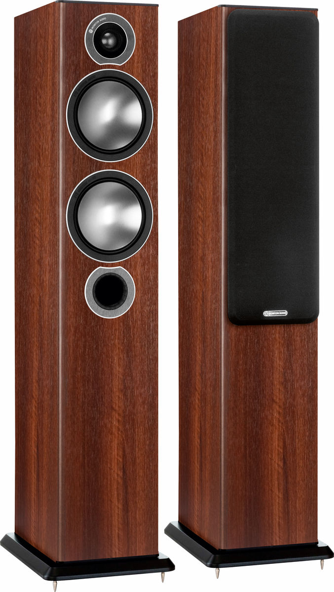 Enceintes colonne Monitor Audio Bronze 5 Bois de Rose